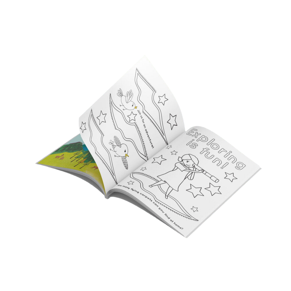 The Adventures of Adam & Anisah: The Flying Carpet Colouring Book