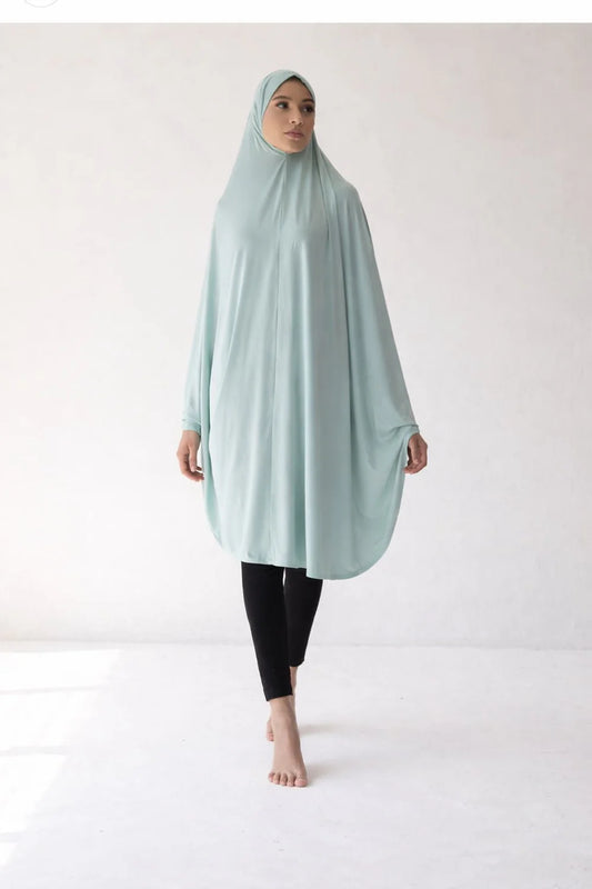 Basic Burqa - Knee Length - Full Mint