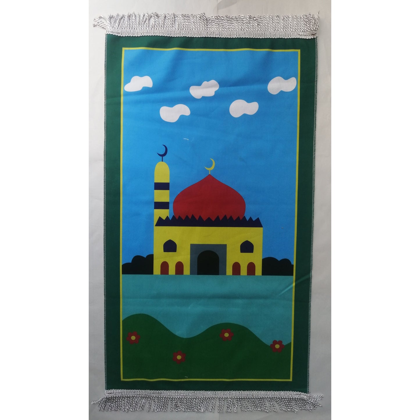 Kids Prayer Mat - Masjid Garden (Green Border)
