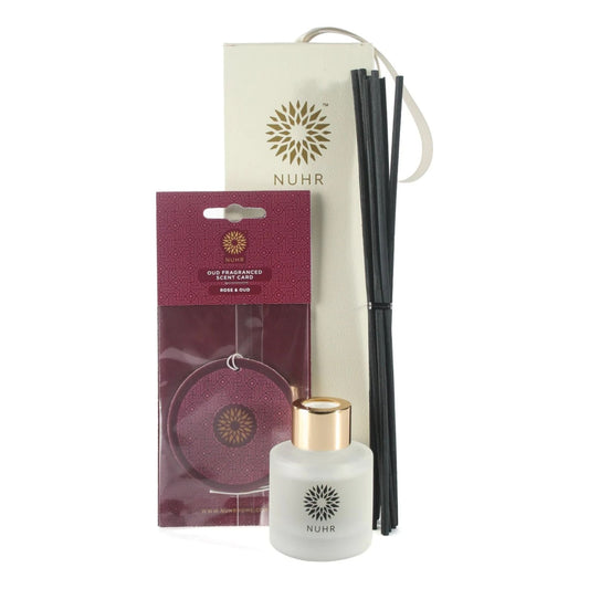 Mini Diffuser and Scent Card Set - Rose & Oud
