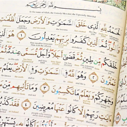 Maqdis B5 - Al Quran Al Karim: Word-by-Word Translation Colour Coded Tajweed - Black