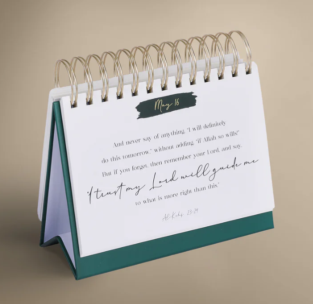 Quran Desk Calendar: 365 Inspirational Verses (Incl. Gift Box)