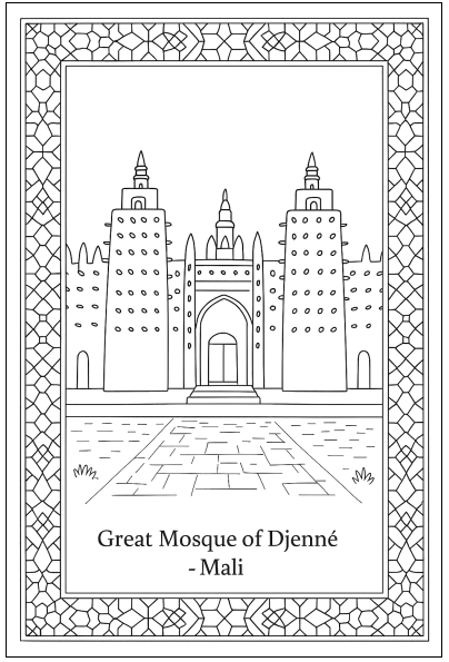 Masaajid Around the World - Colouring Book