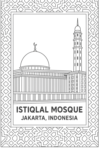 Masaajid Around the World - Colouring Book