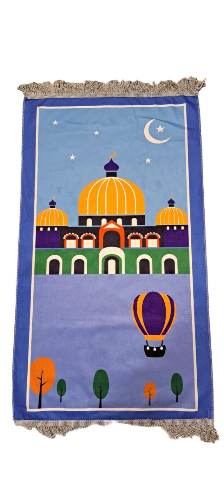 Kids Prayer Mat - Masjid (Dark Blue Border)