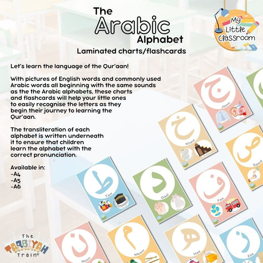 The Arabic Alphabet: Laminated Flashcards