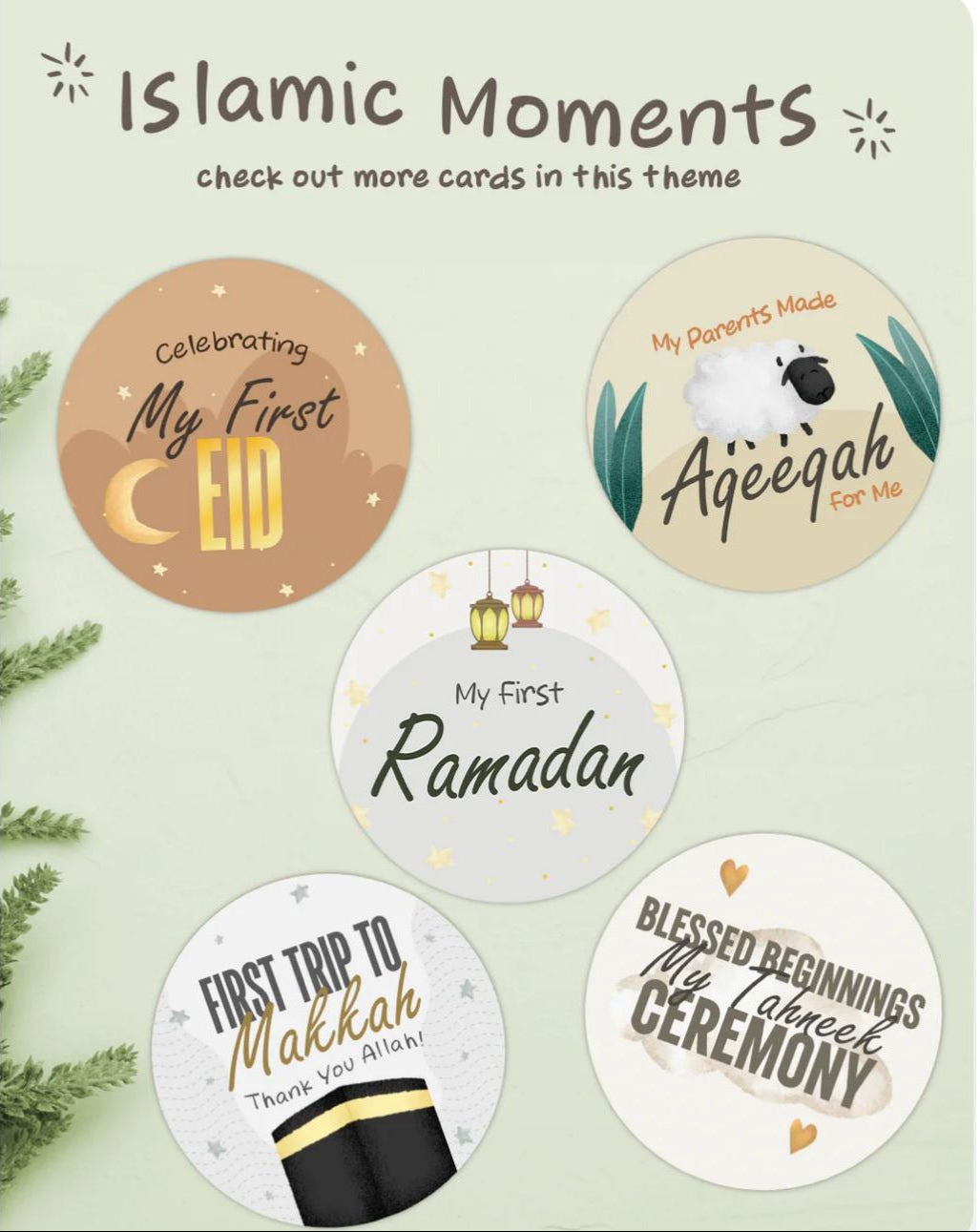 Islamic Baby Milestone Cards