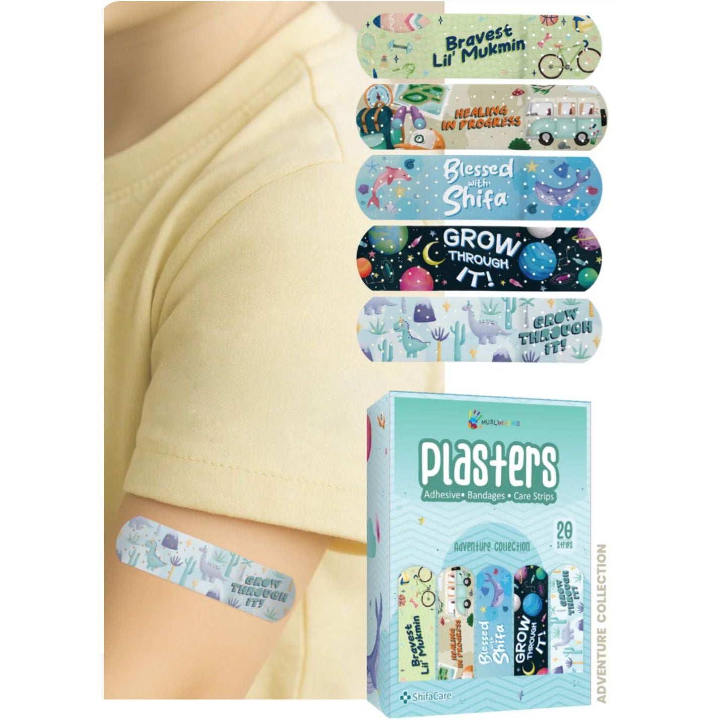 Faith-inspired Adhesive Fabric Plasters / Bandages - Adventure Collection