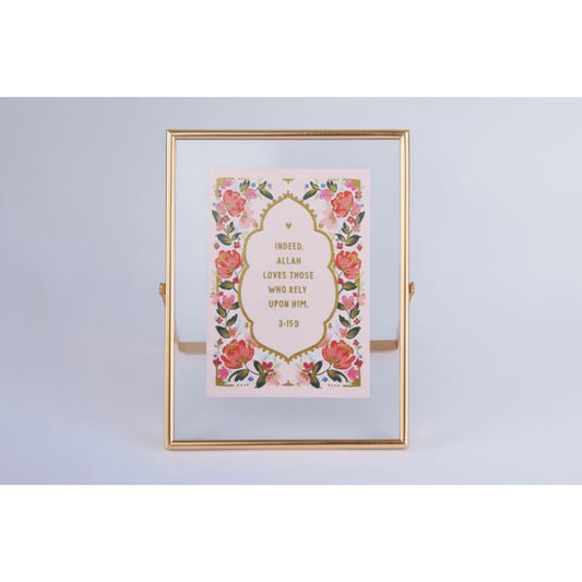 Rely - Gold Foiled Print with Gold Frame