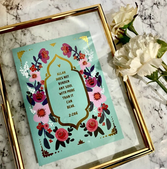 Soul - Gold Foiled Print with Gold Frame