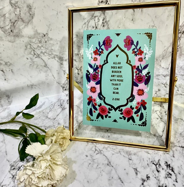 Soul - Gold Foiled Print with Gold Frame