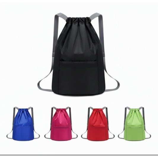 Umrah / Hajj Drawstring Backpack with Zip Pocket