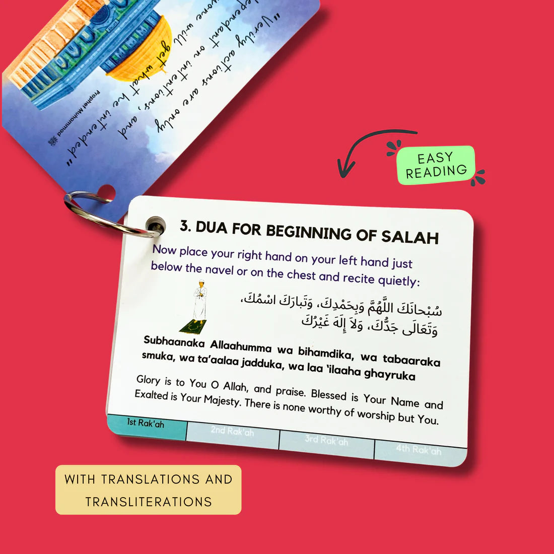 Islamic Step-by-step Prayer Cards (20 Comprehensive Cards)