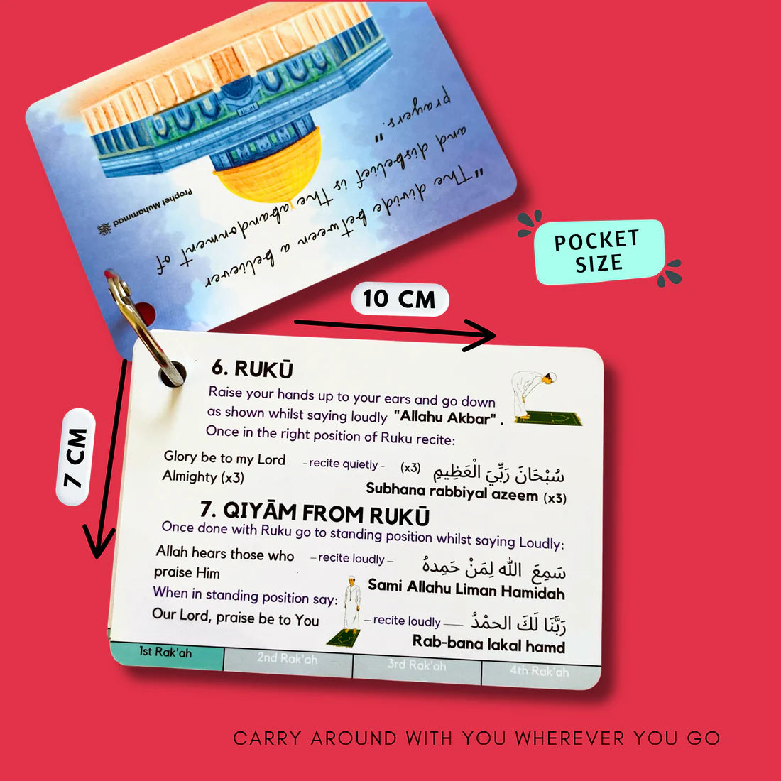 Islamic Step-by-step Prayer Cards (20 Comprehensive Cards)