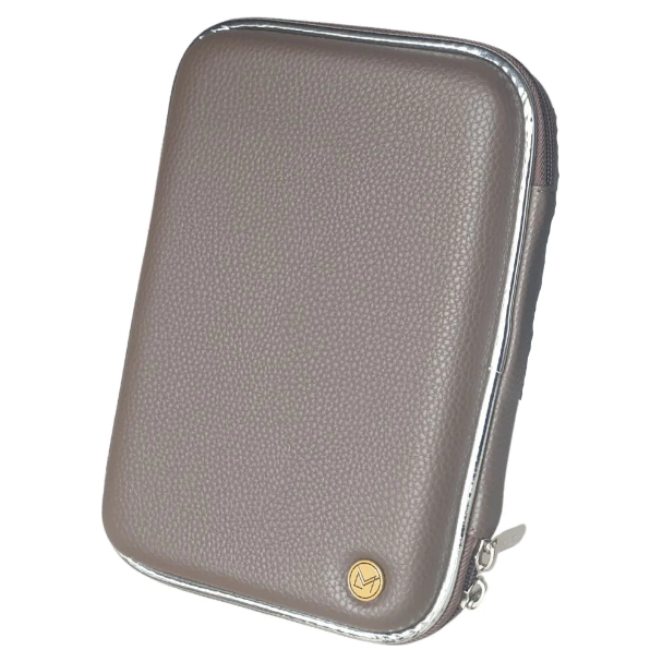Mus'haf Quran Case: Deep Taupe with Pebble Finish