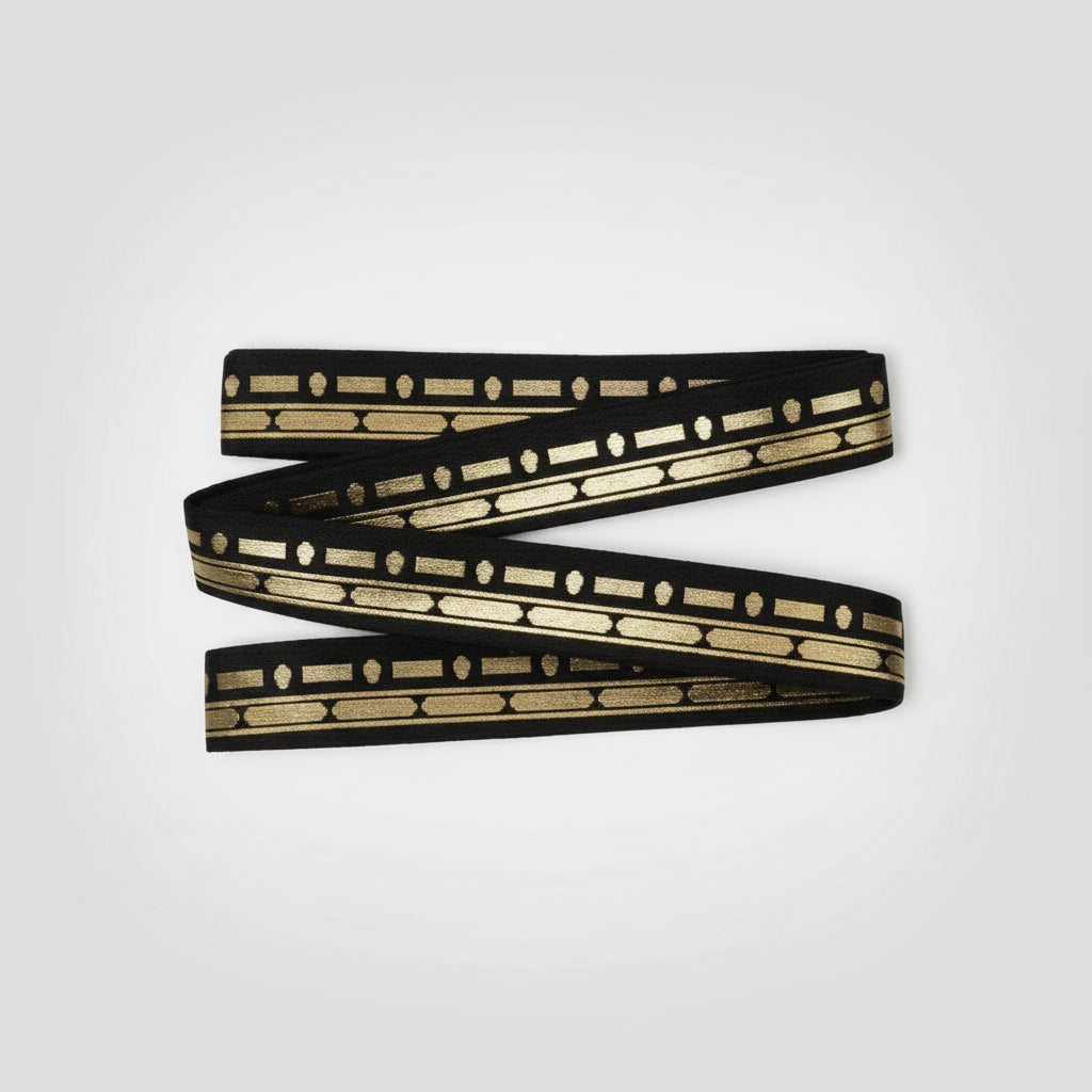 Mubarak Ribbon - Black & Gold
