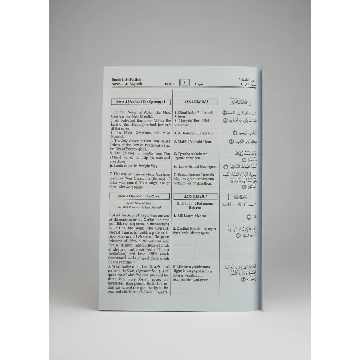 The Noble Qur'an with Transliteration