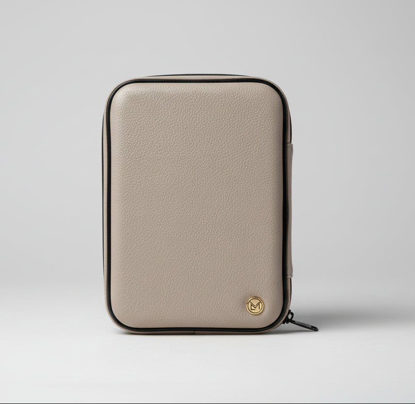 Mus'haf Quran Case: Stone Beige with Pebble Finish