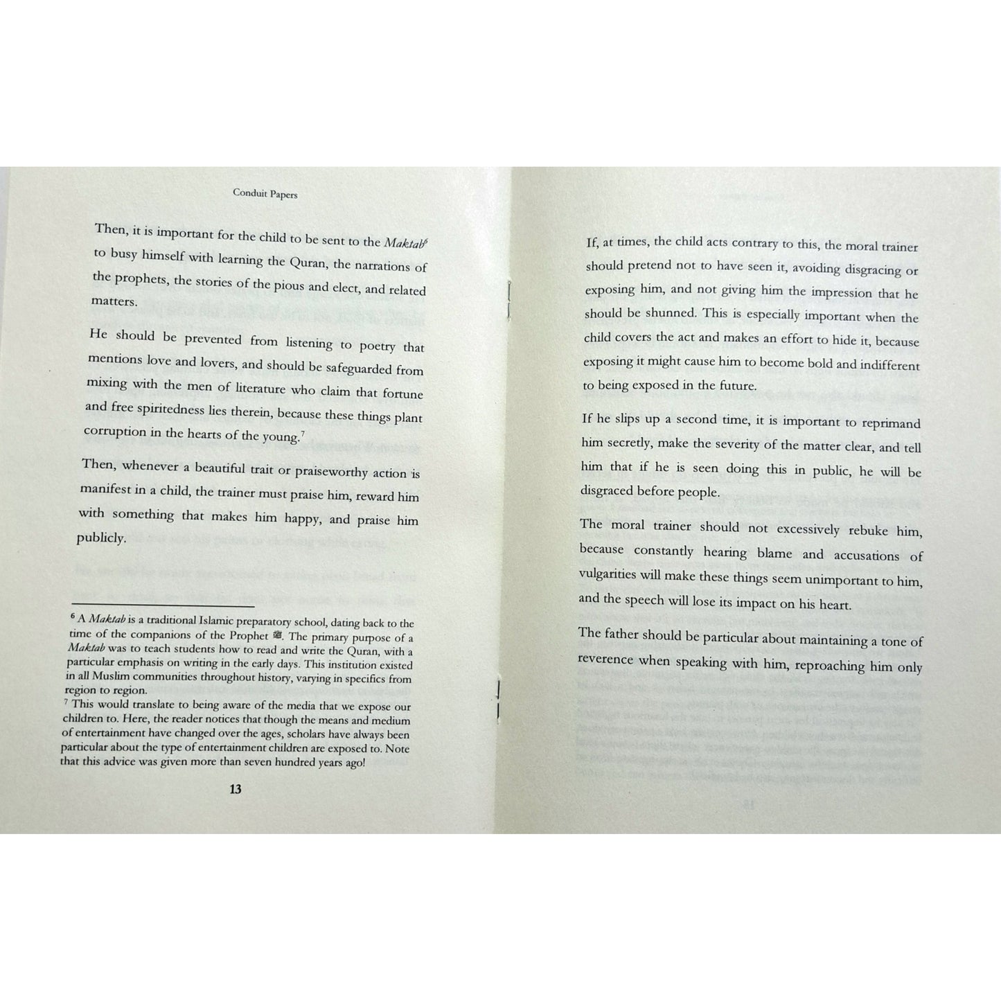 Ibn Al-Haj's Counsels on the Tarbiya of Children