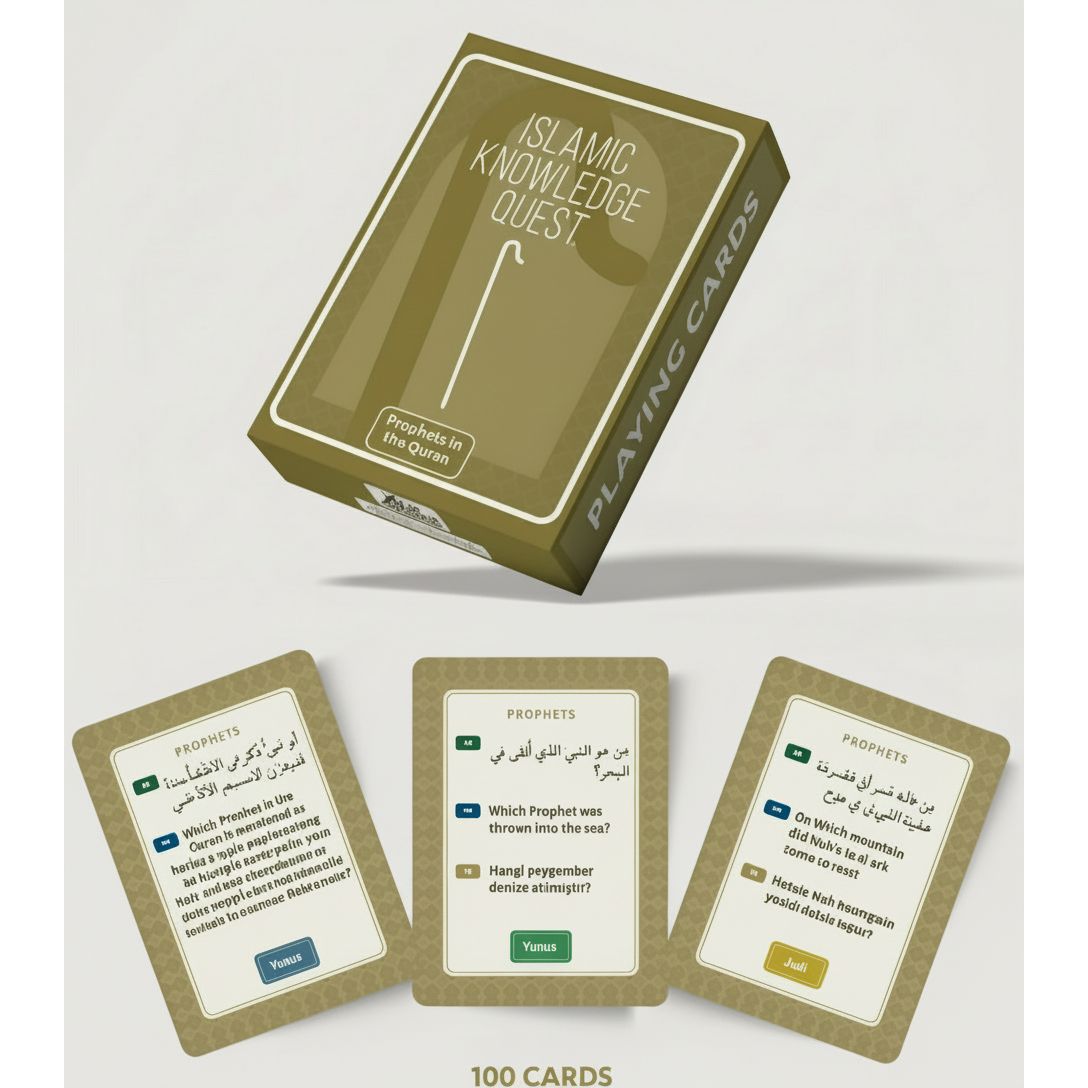 Islamic Knowledge Quest (Set of 4 Trivia Card Games)