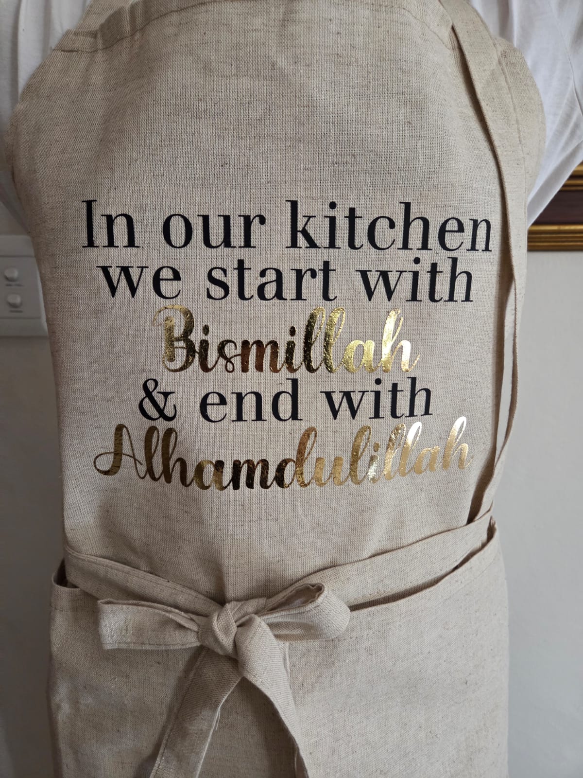 Handcrafted Linen Kitchen Apron