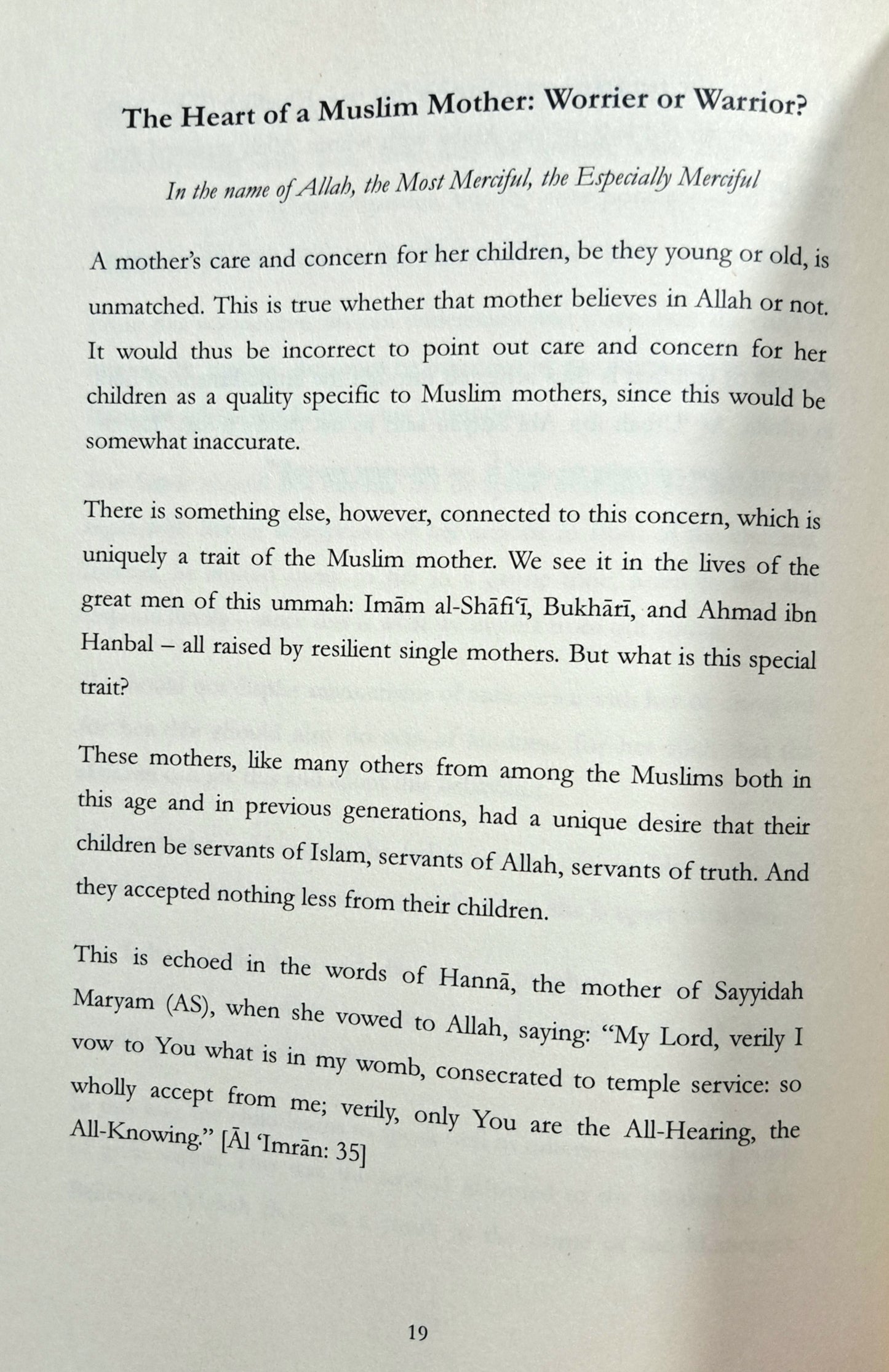 Reclaiming Muslim Homes: Reflections on Muslim Family Life