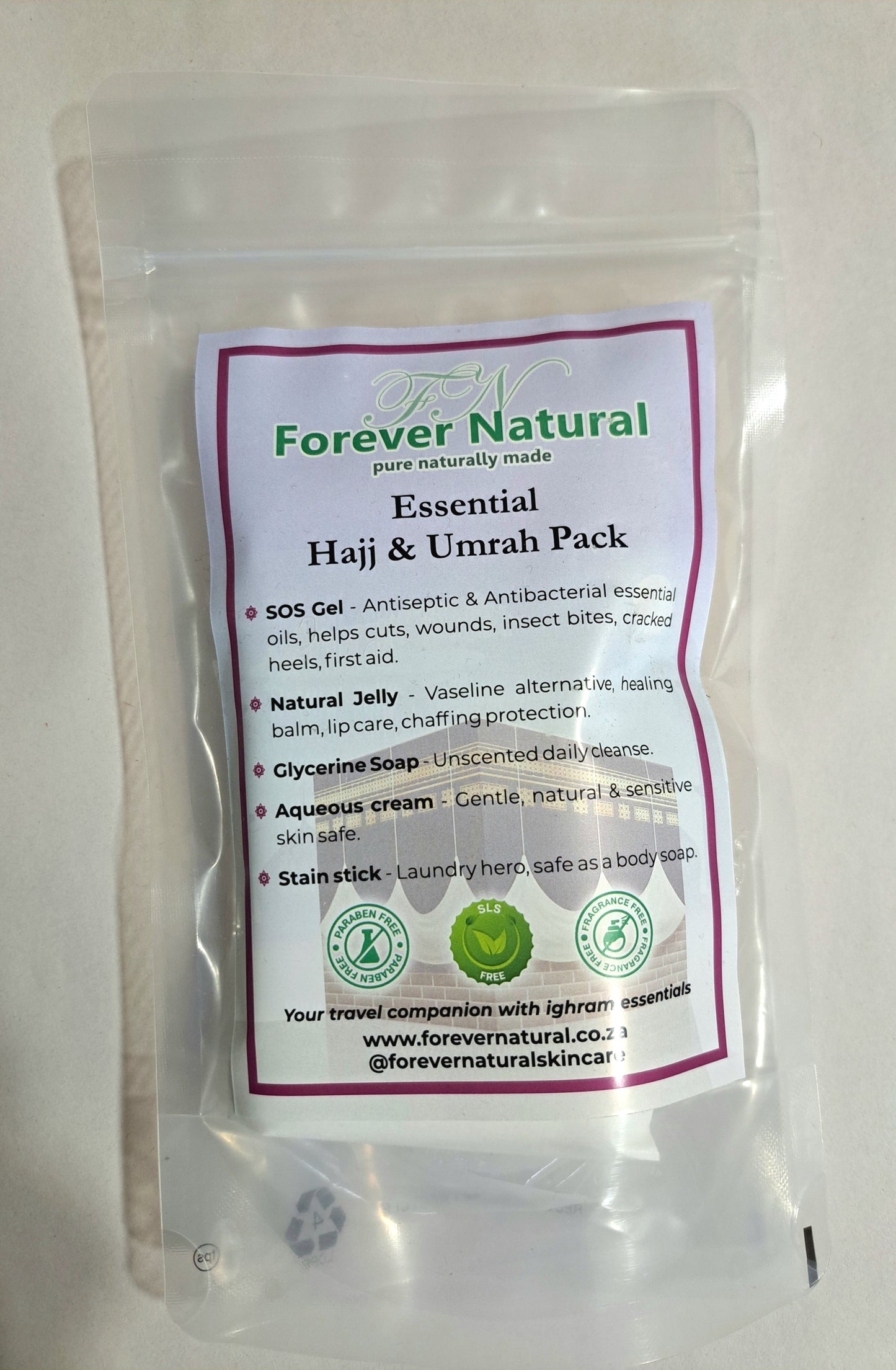 Hajj / Umrah Toiletries Pack (Natural)