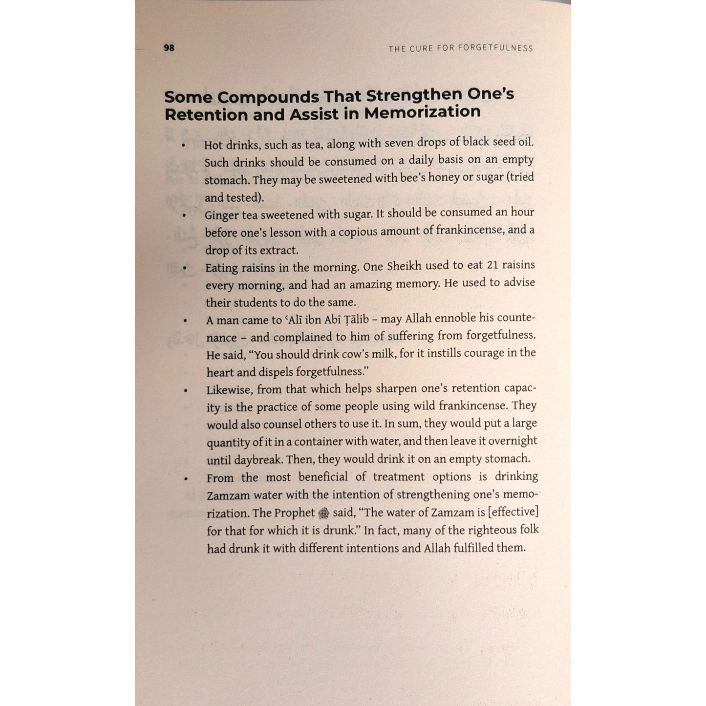 Curing Forgetfulness