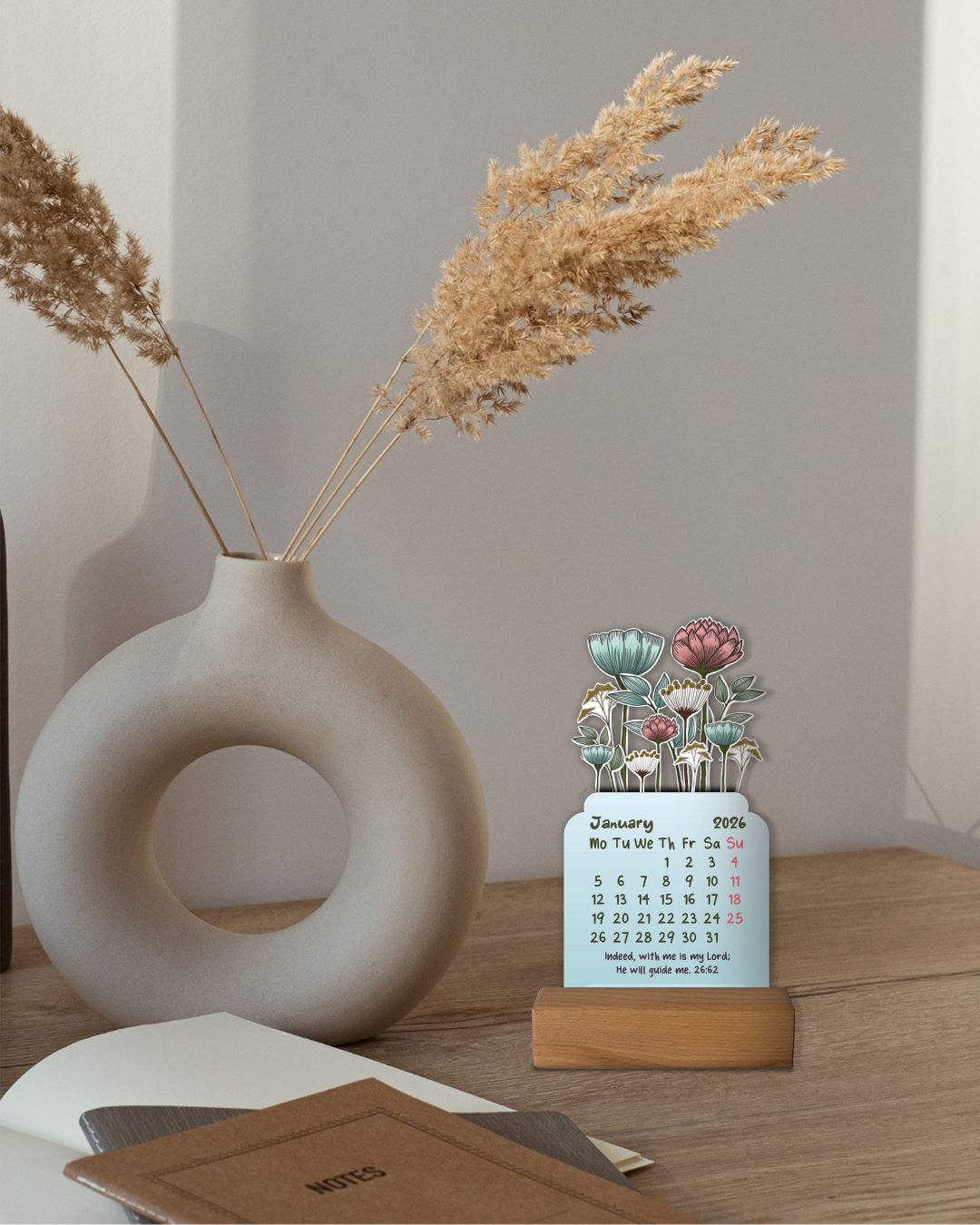 Islamic Desk Calendar for 2026: A Year in Bloom