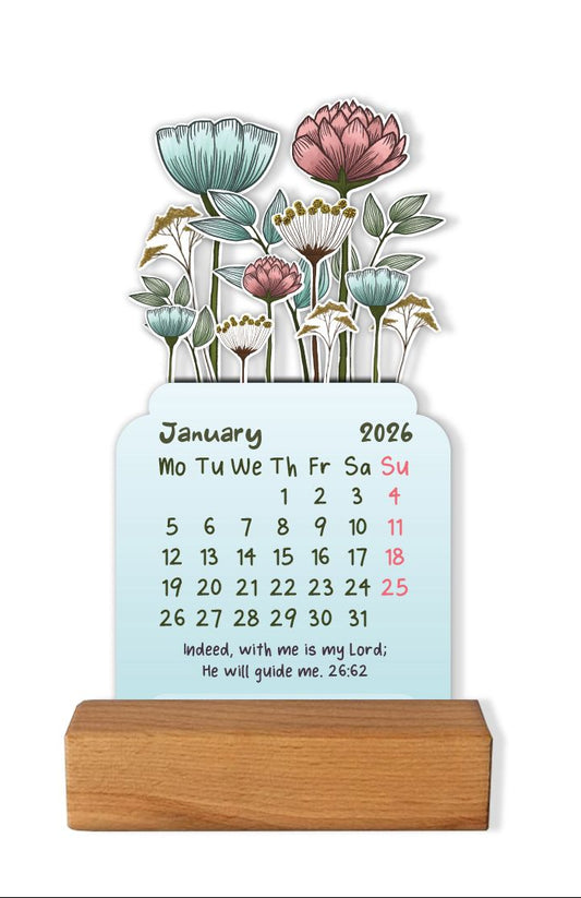 Islamic Desk Calendar for 2026: A Year in Bloom