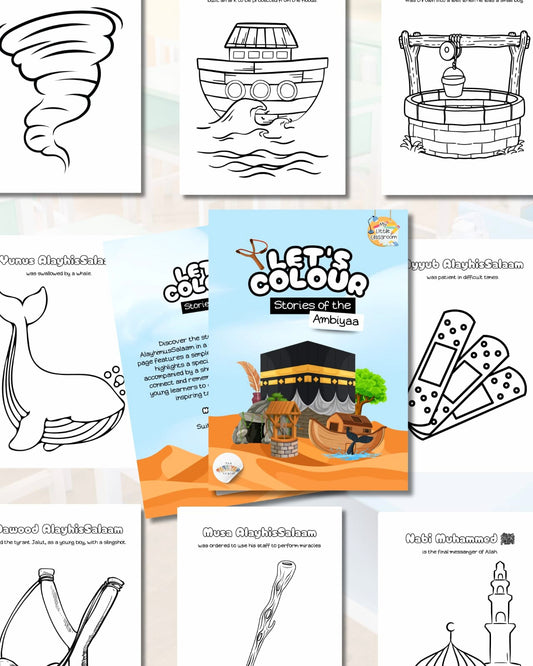 Let's Colour: Stories of the Ambiyaa (AS) (Colouring Book)