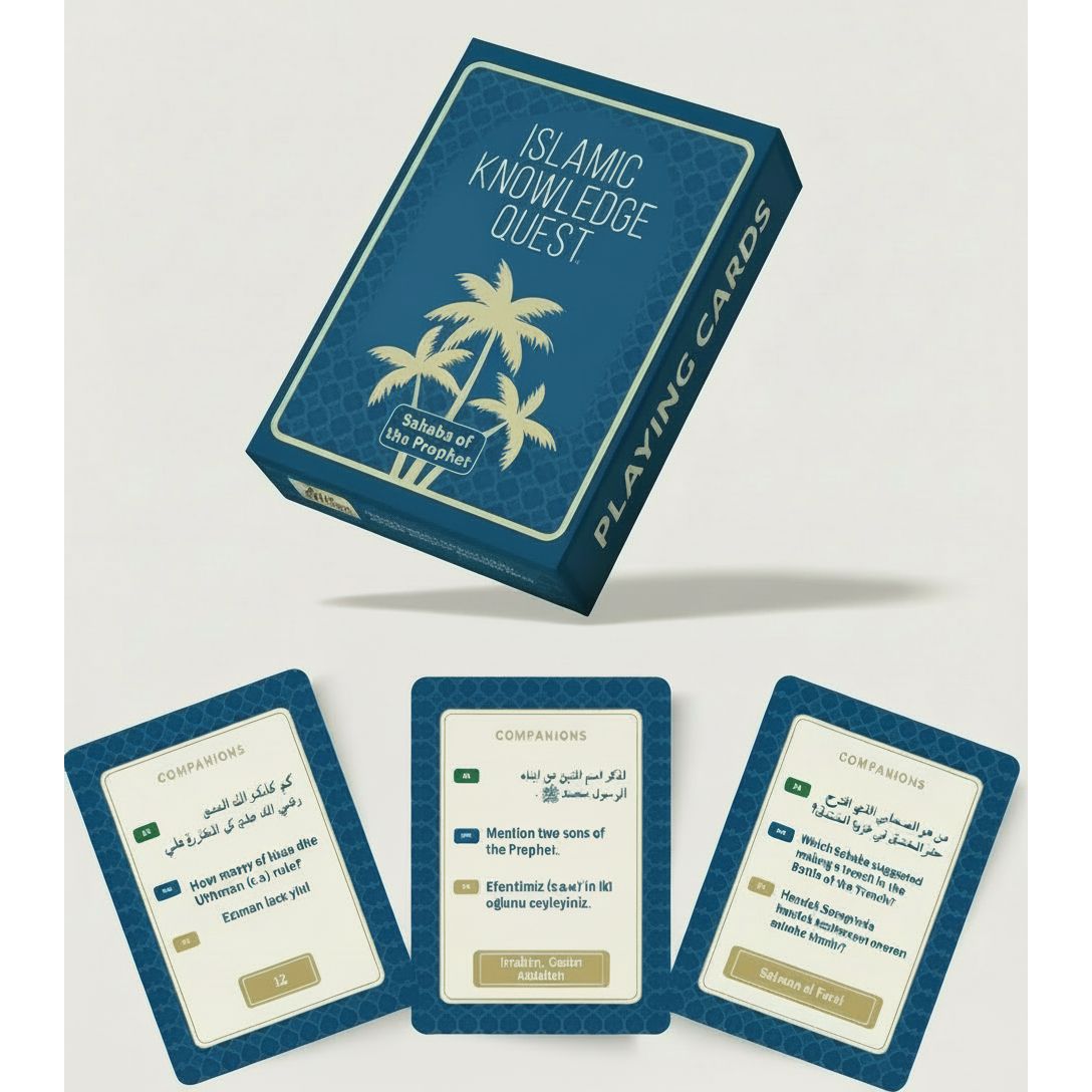 Islamic Knowledge Quest (Set of 4 Trivia Card Games)
