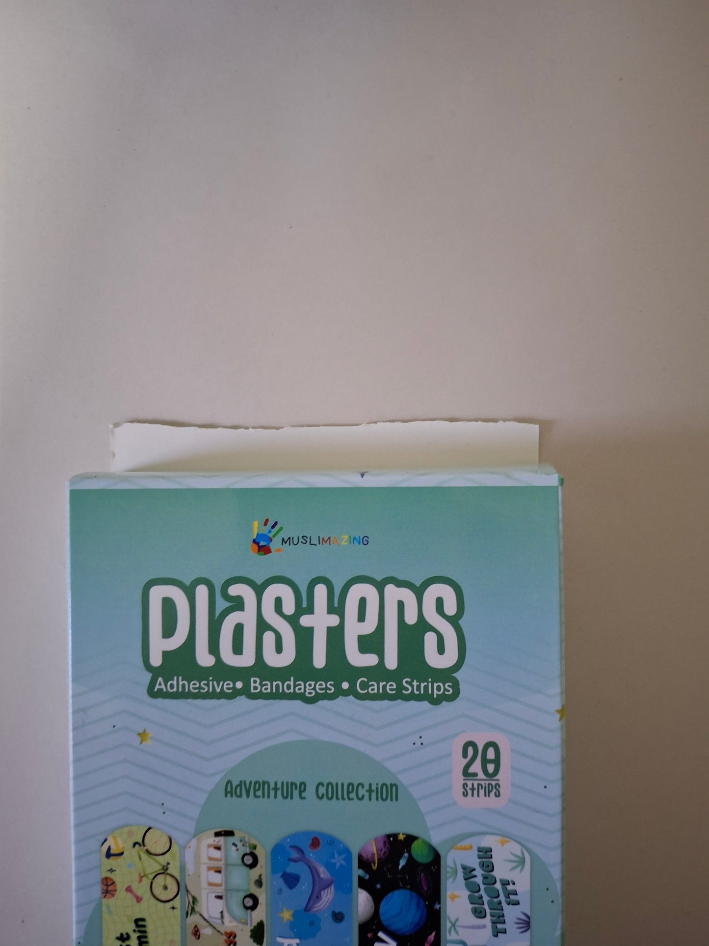 WAREHOUSE CLEARANCE: Faith-inspired Adhesive Fabric Plasters / Bandages - Adventure Collection (BOX SLIGHTLY SQUASHED)