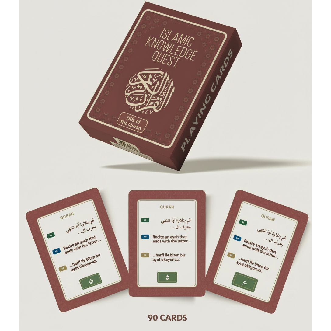 Islamic Knowledge Quest (Set of 4 Trivia Card Games)