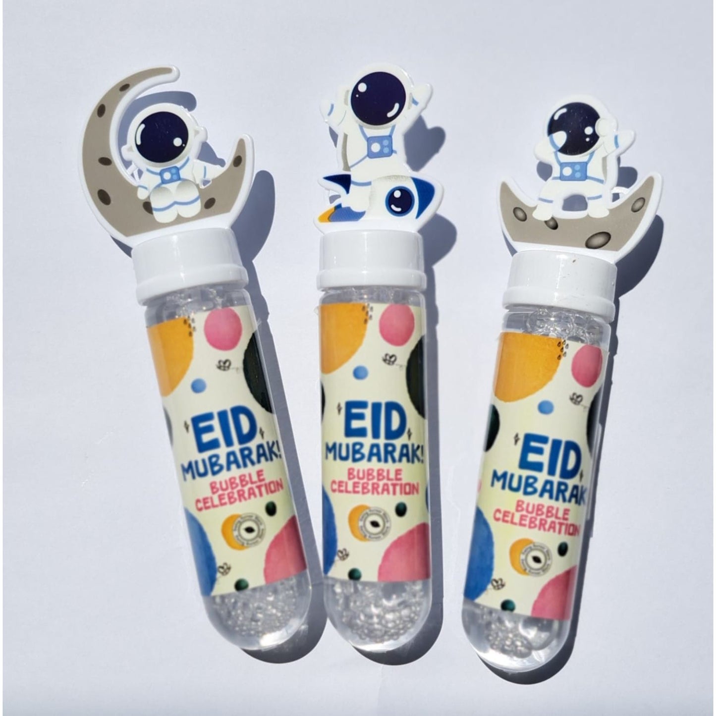 Eid Mubarak Astronaut Bubbles