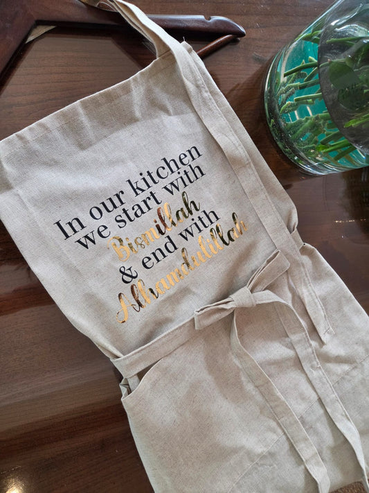 Handcrafted Linen Kitchen Apron