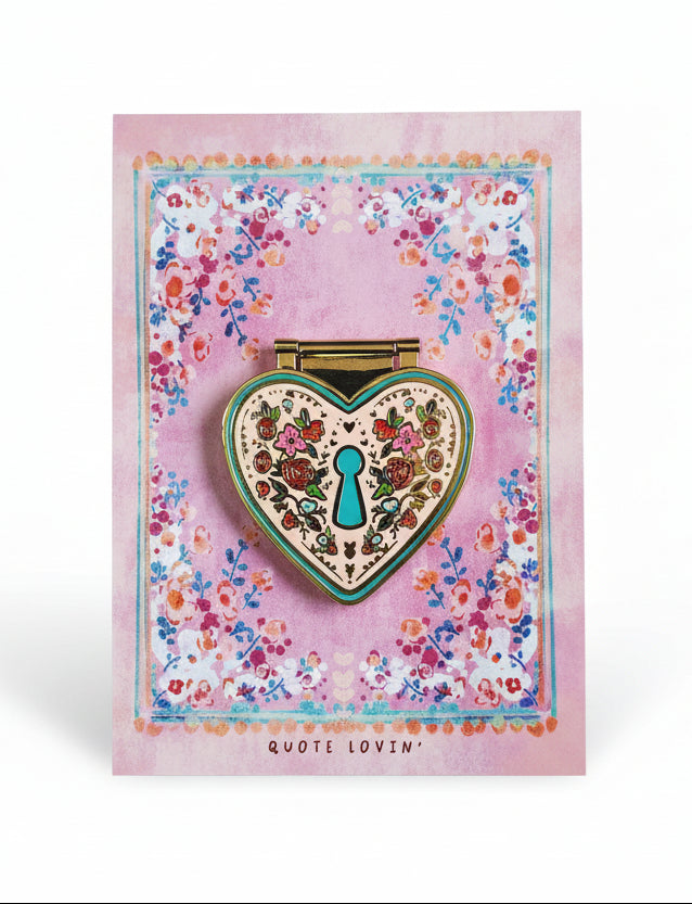 Heart Locket Magnet (18K Gold plated)