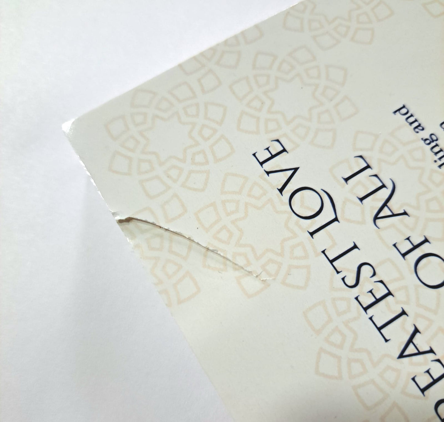 WAREHOUSE CLEARANCE: The Greatest Love Letter of All (COVER SLIGHTLY TORN)