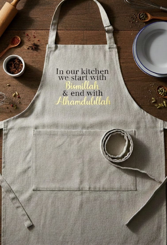 Handcrafted Linen Kitchen Apron