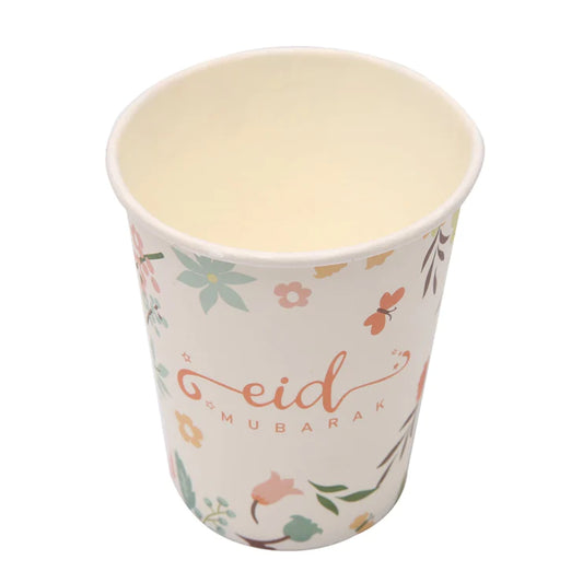 Eid Mubarak Cups - Floral (Pack of 10)