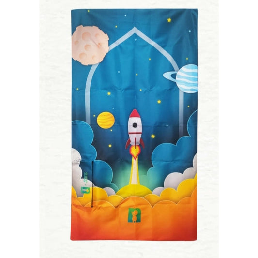 Kids Portable Travel Musallah: Rocket Design