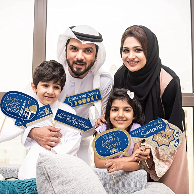 Ramadan Photo Booth Props (10 pieces)