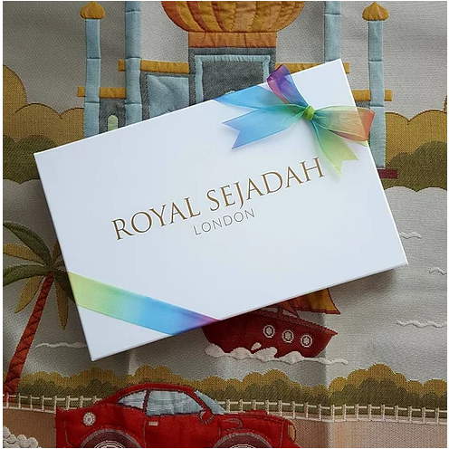 Royal Sejadah - Kids' Luxury Prayer Mat - Blue Car Design