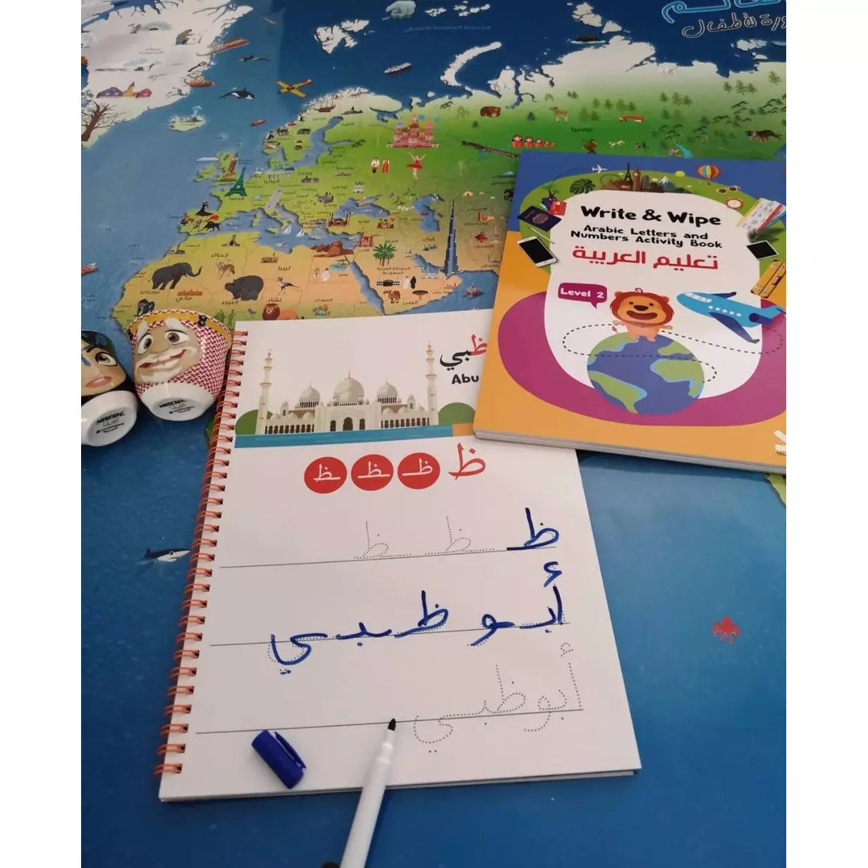 Write & Wipe Arabic Letters & Numbers Book (Travel Theme)