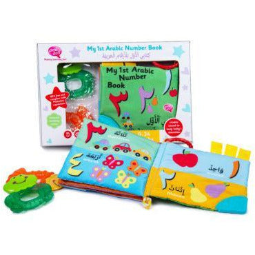 Soft Cloth Book & Teething Toy – Arabic Alphabet