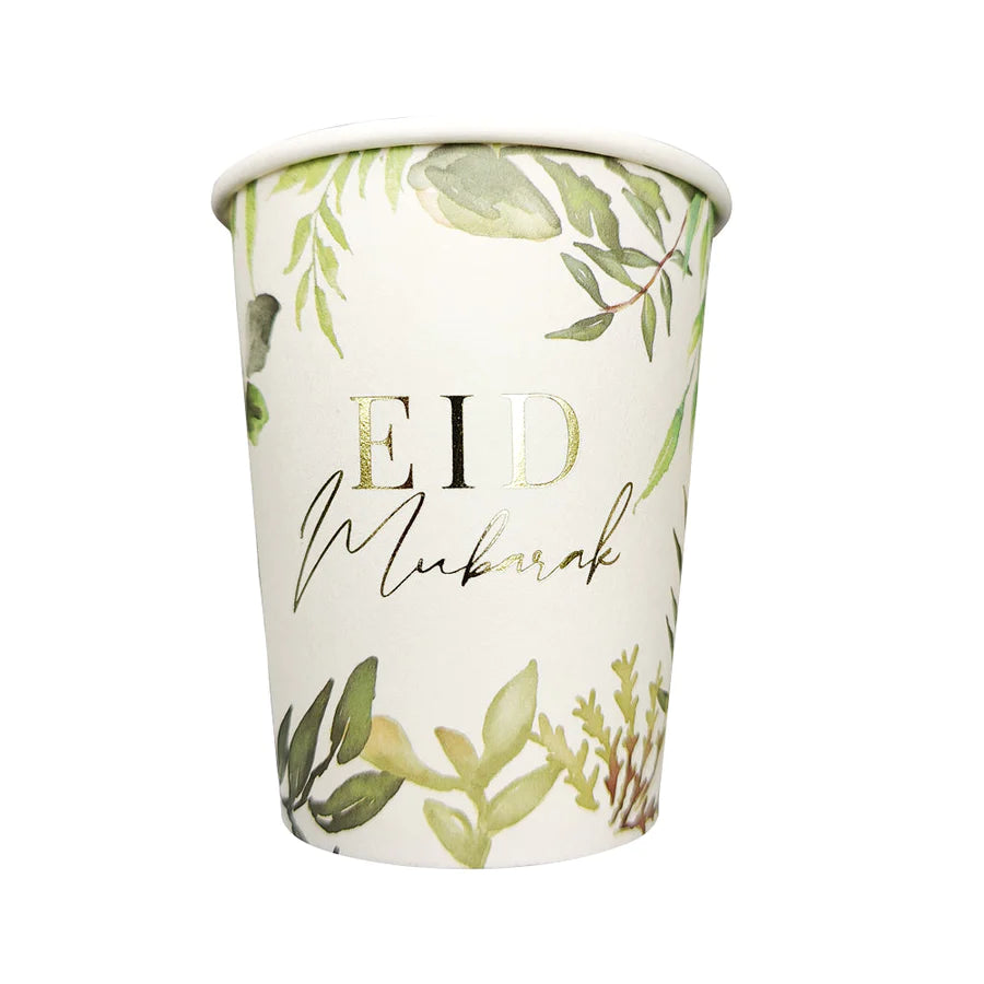 Eid Mubarak Cups - Botanical (Pack of 10)