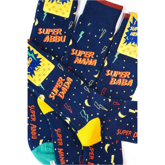 Halal Socks - Superhero Collection (Super Nana / Dada / Baba / Abbu)