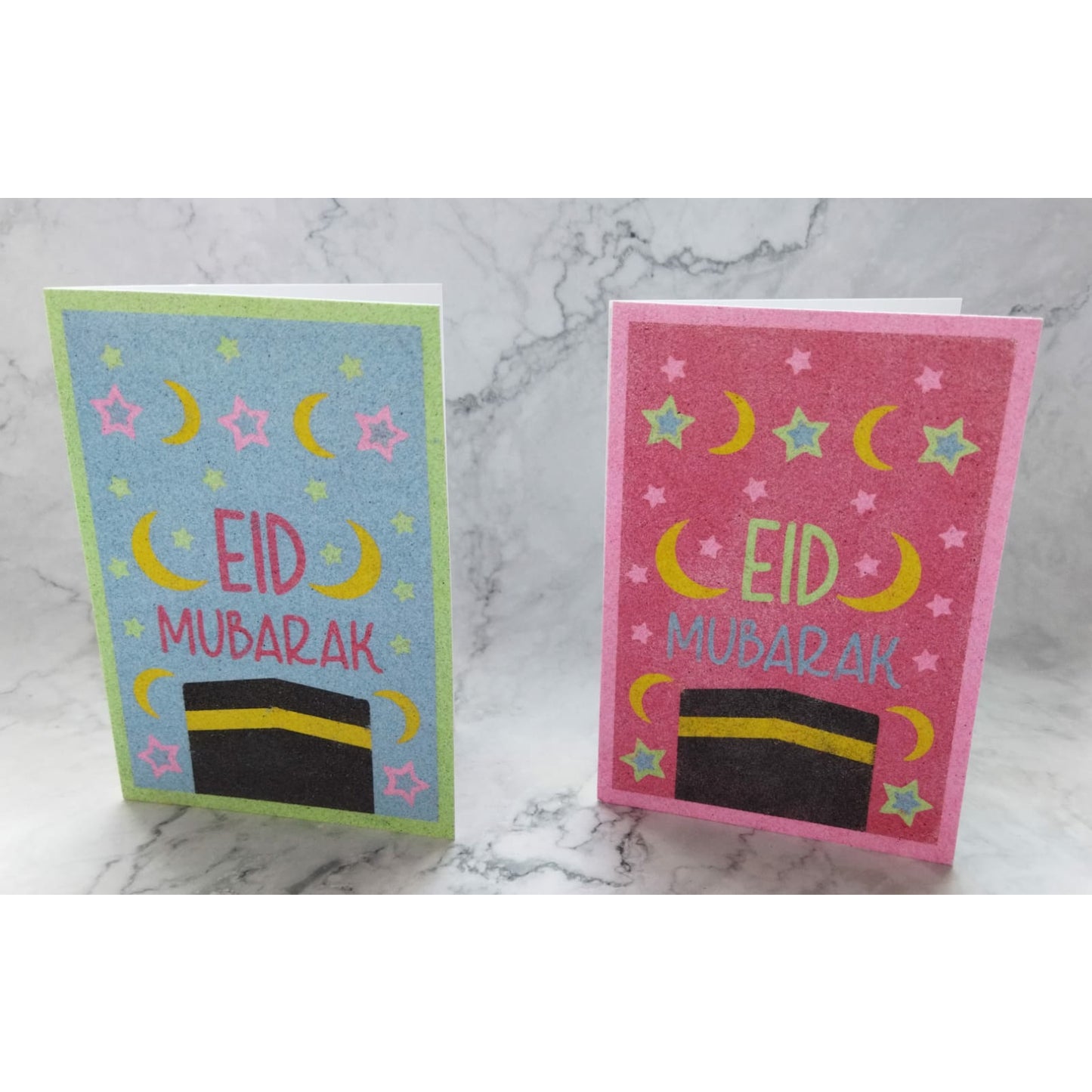 Sand Art Eid Cards (Pack of 4)