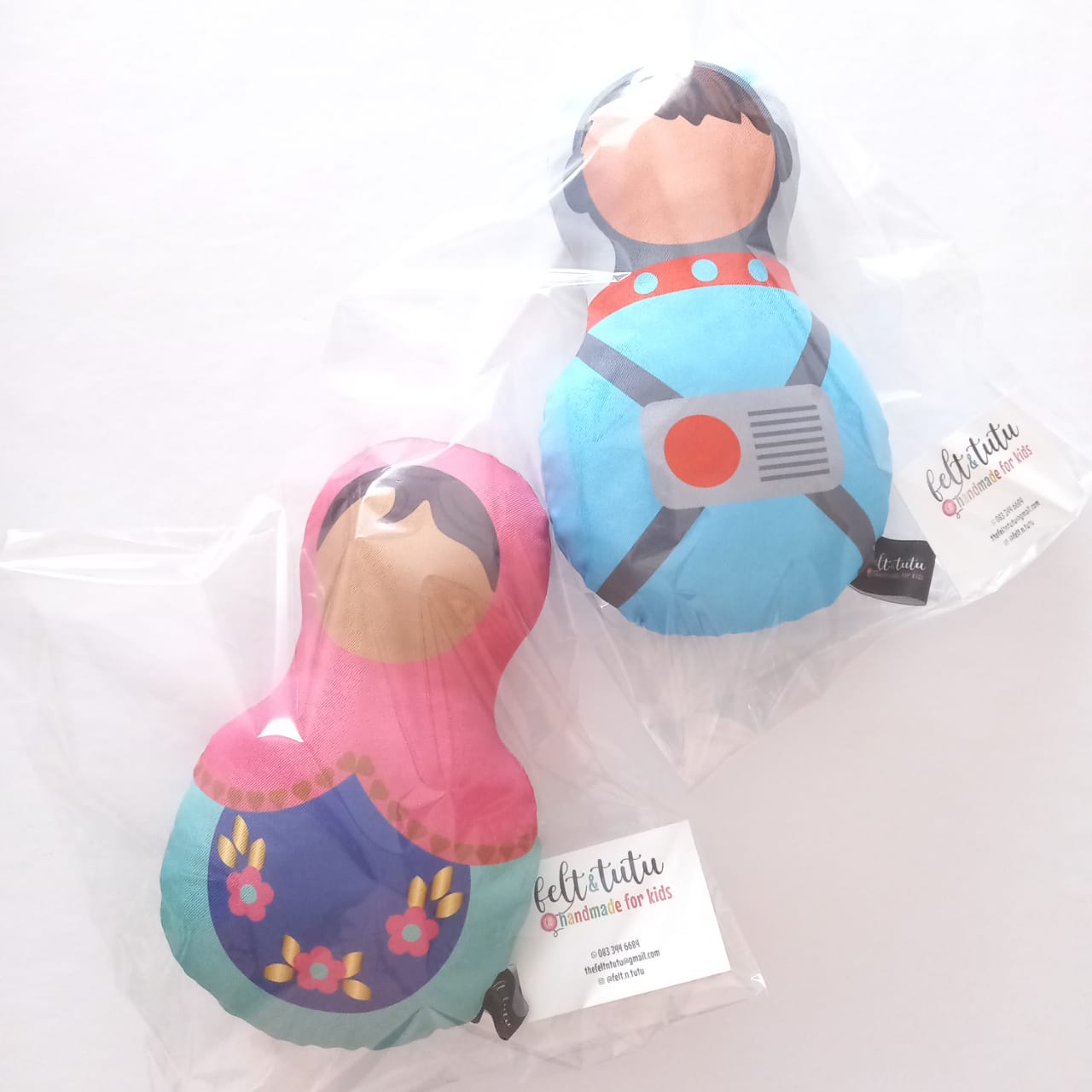 Handmade Hug Dolls - Babushka / Astro Boy