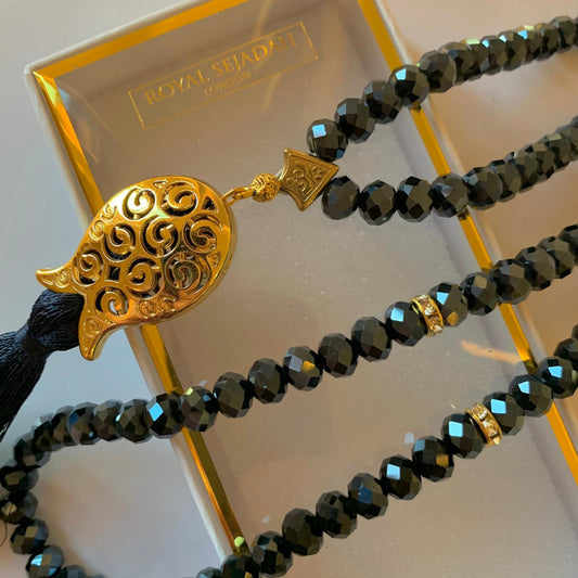 Royal Sejadah - Midnight Blue Crystal Prayer Beads / Tasbih